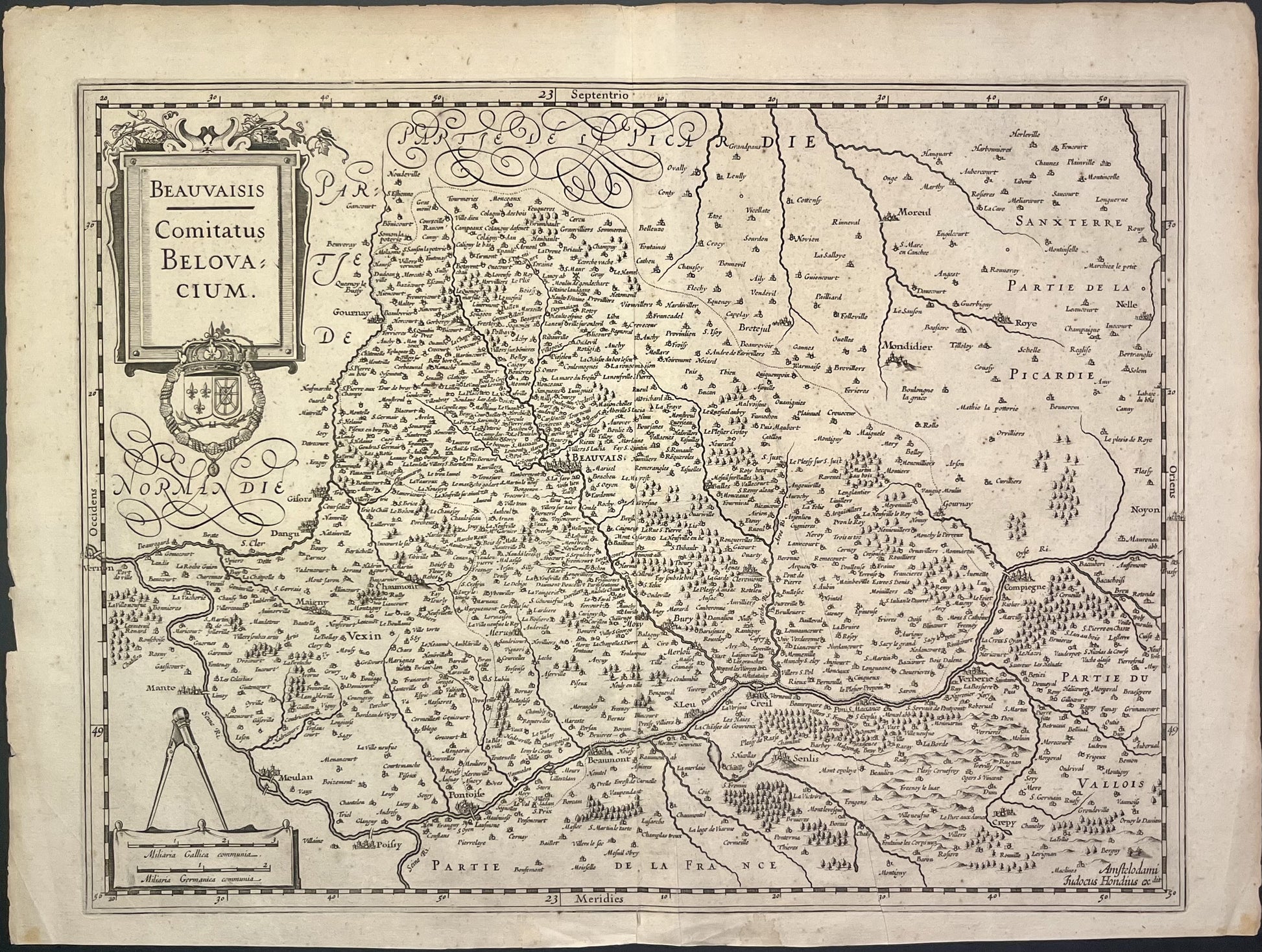 Achat carte geographique Beauvaisis