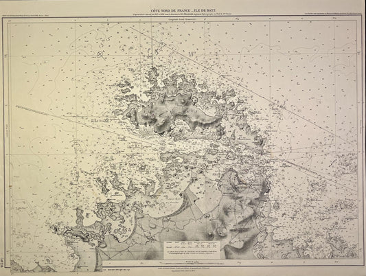 Achat carte geographique ancienne Ile de Batz
