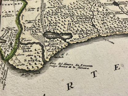 Achat carte geographique ancienne Latium Ostie