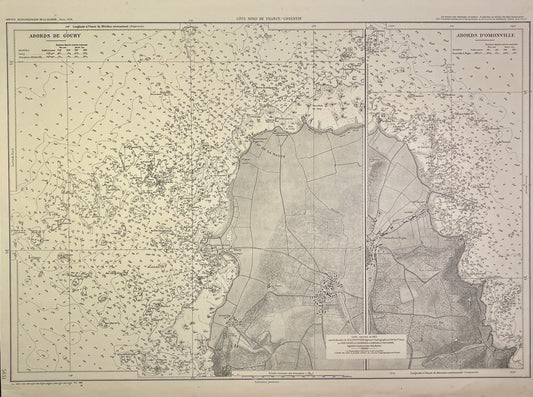 Achat carte marine ancienne Cap Hougue