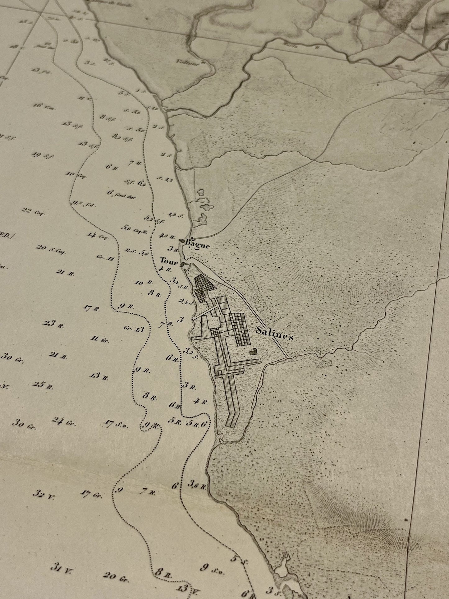 Achat carte marine ancienne Montalto Linaro