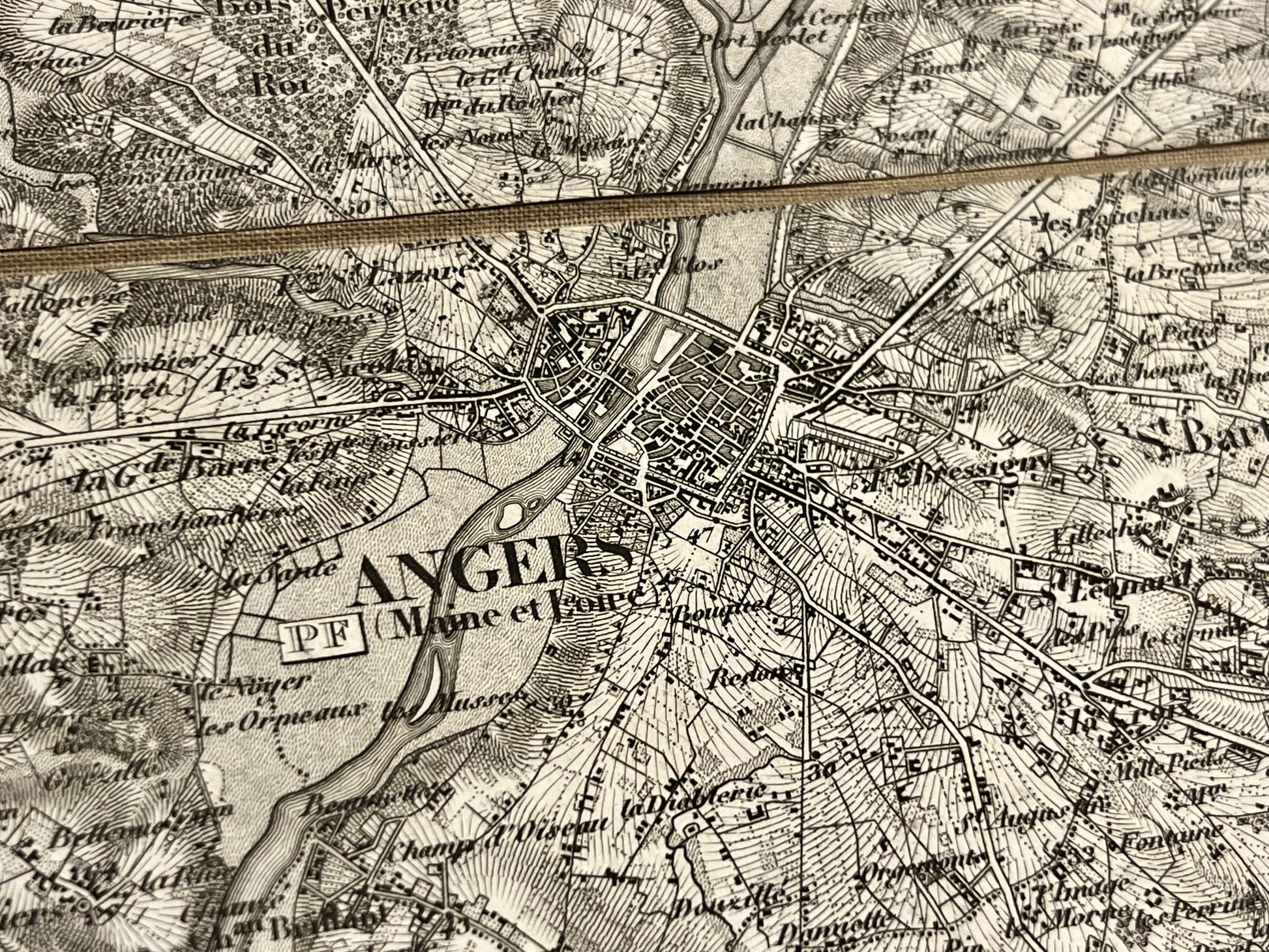 Achat carte miliaire ancienne Angers