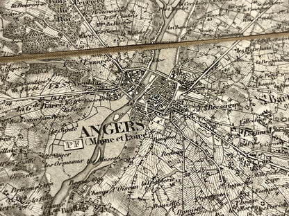 Achat carte miliaire ancienne Angers