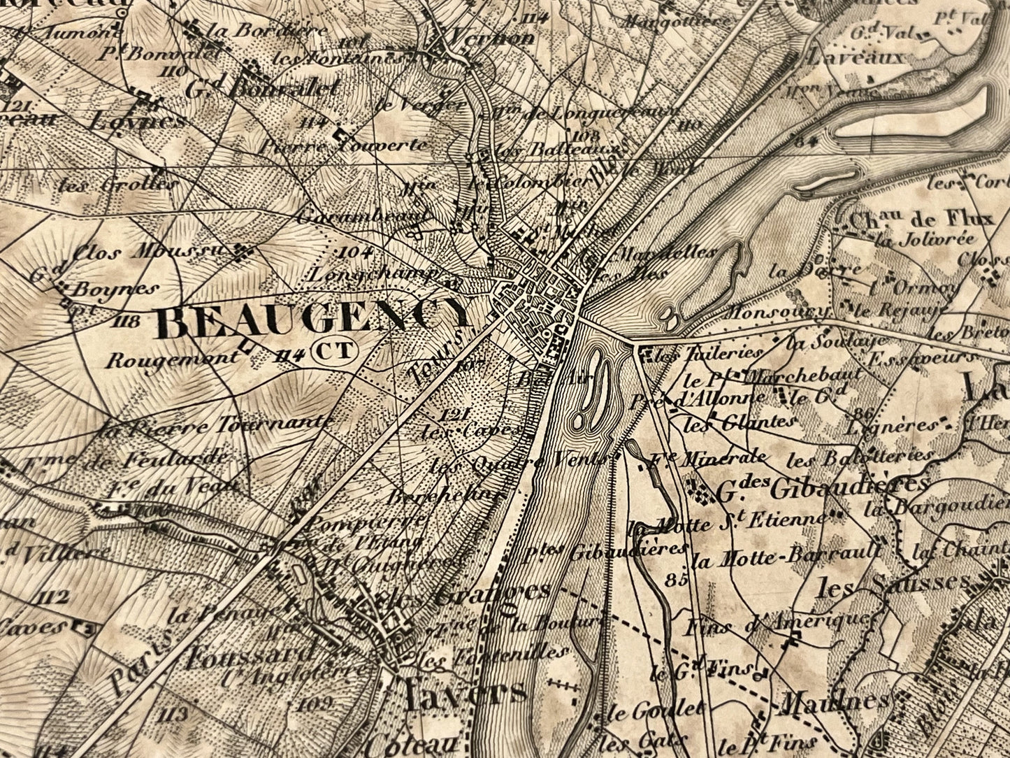 Achat carte militaire ancienne Beaugency