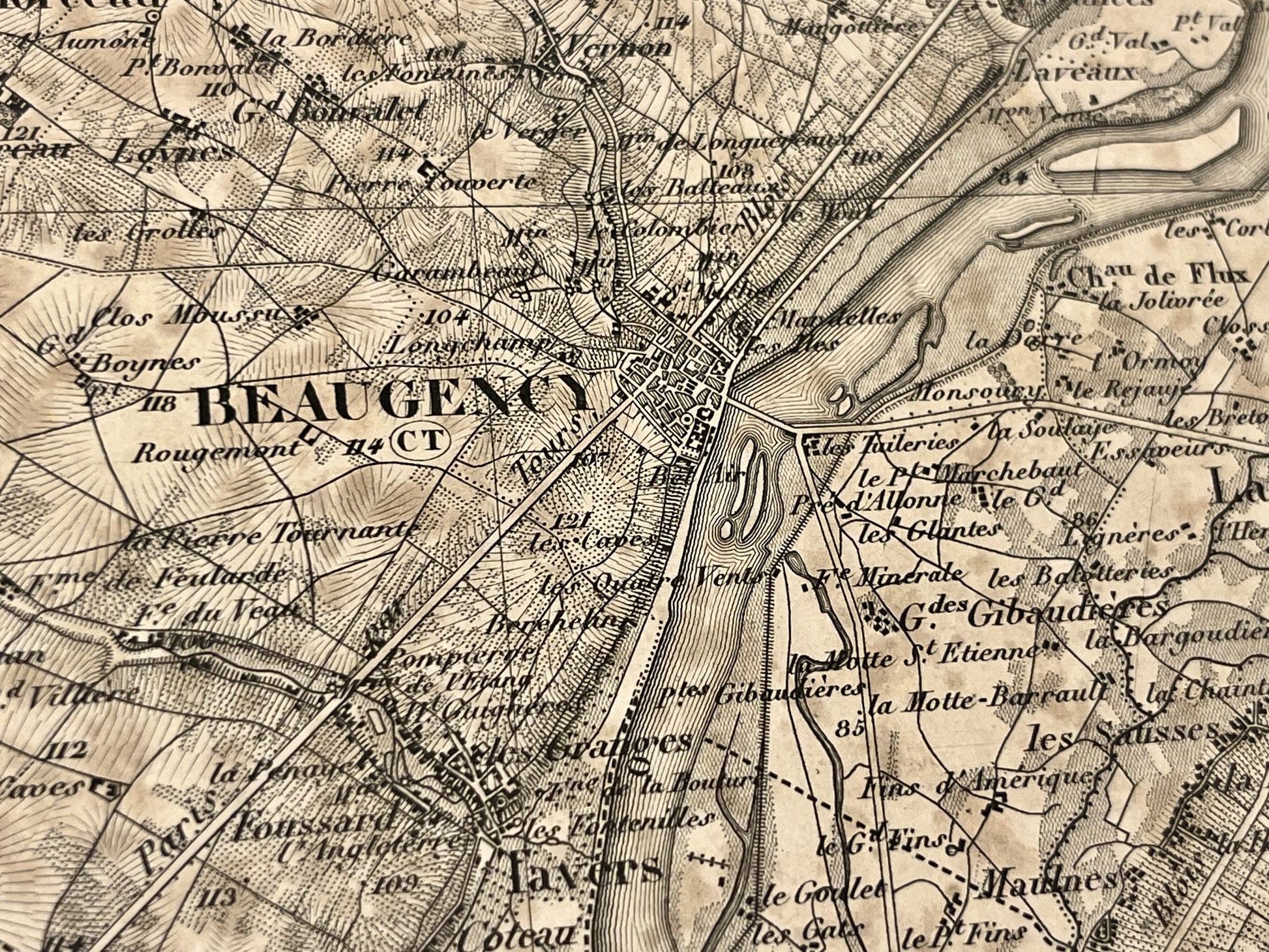 Achat carte militaire ancienne Beaugency