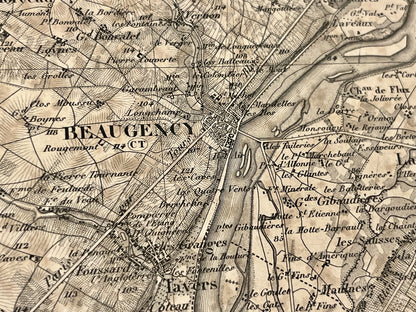 Achat carte militaire ancienne Beaugency