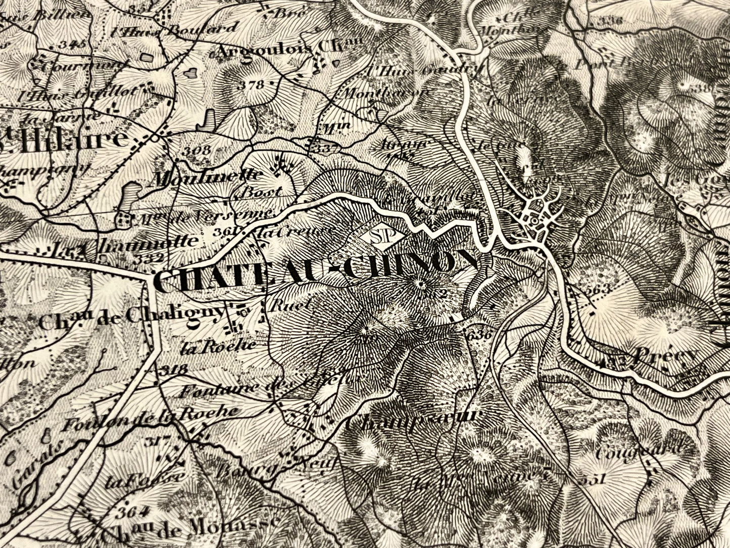 Achat carte militaire ancienne Chateau-Chinon