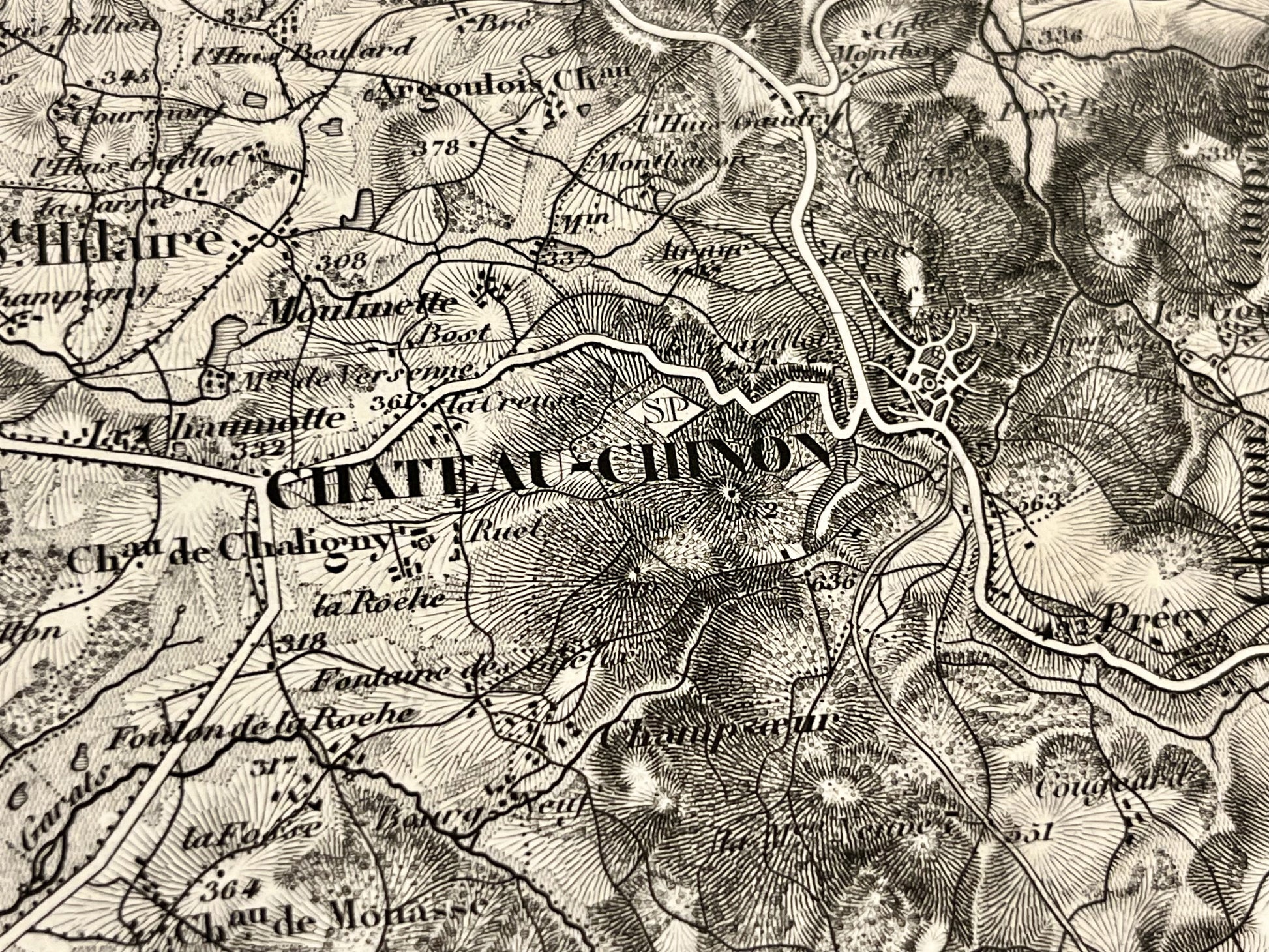 Achat carte militaire ancienne Chateau-Chinon