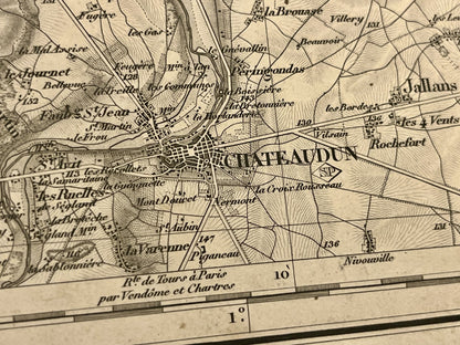 Achat carte militaire ancienne Chateaudun