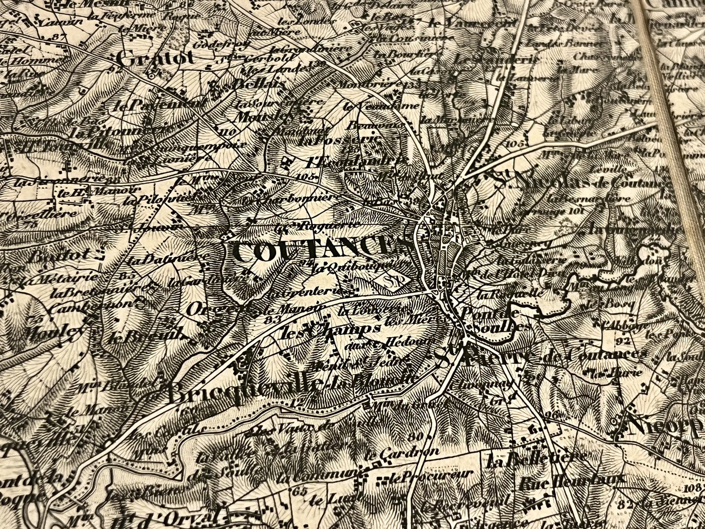 Achat carte militaire ancienne Coutances