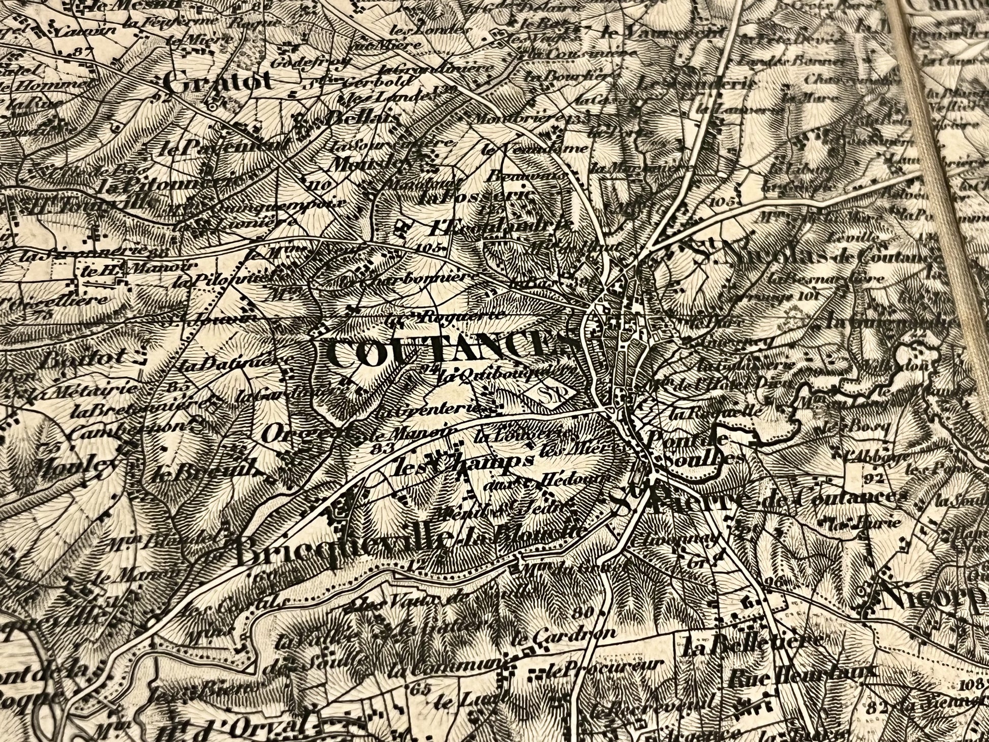 Achat carte militaire ancienne Coutances