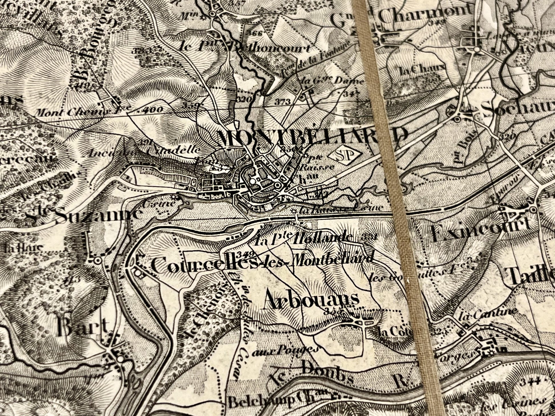 Achat carte militaire ancienne Montbeliard