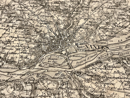 Achat carte militaire ancienne Nantes