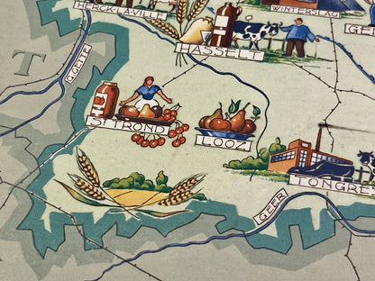 Achat carte picturale ancienne Limbourg