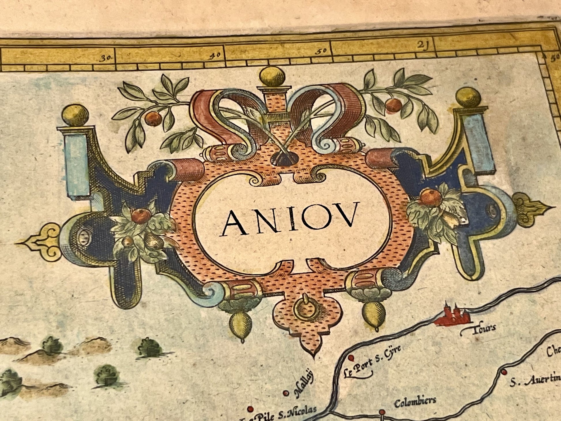 Achat carte vintage Anjou
