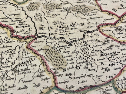 Achat carte vintage Duche Bourgogne