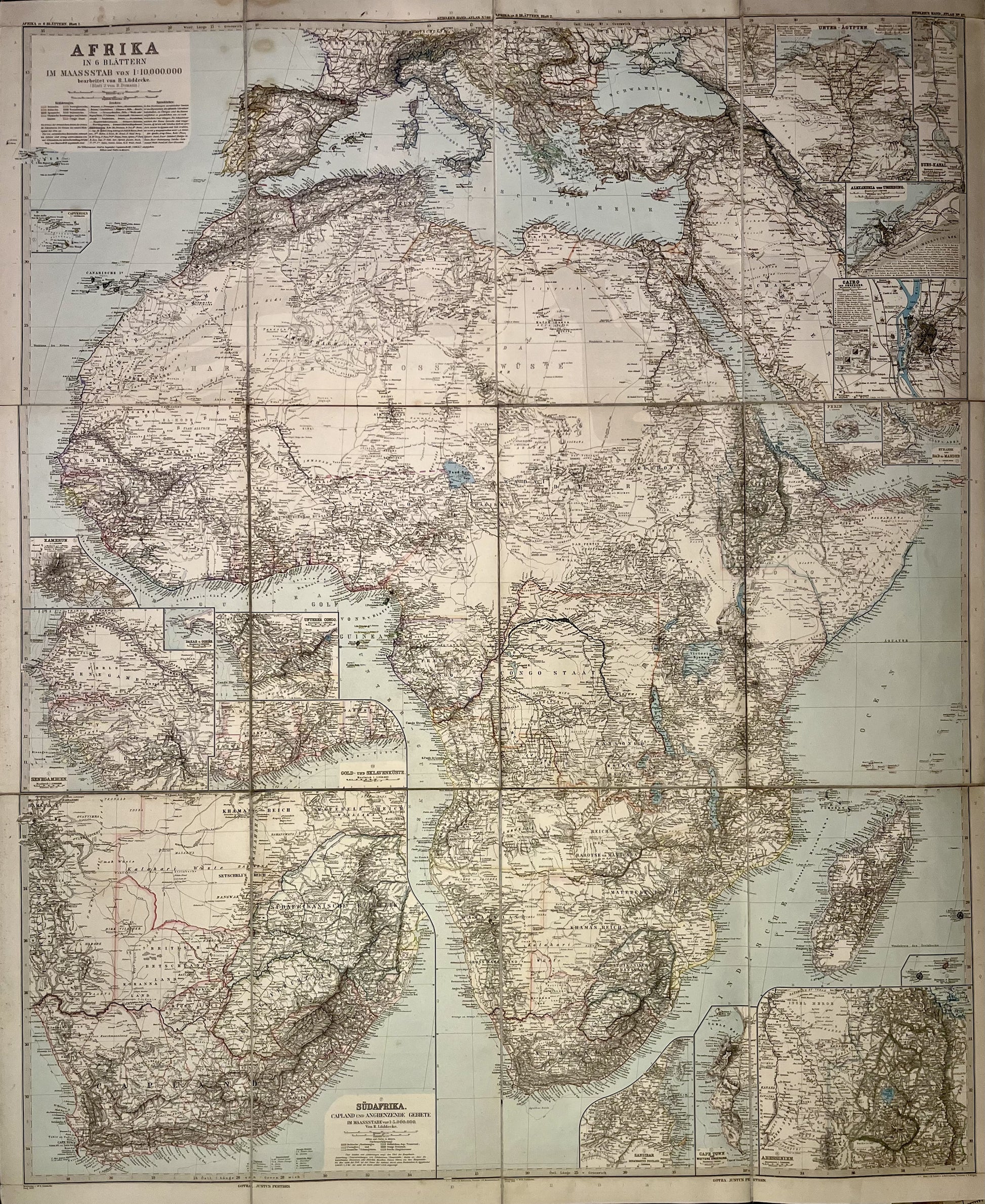 Achat grande carte de l'Afrique