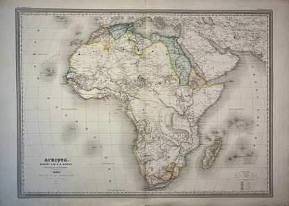 Achat grande carte geographique Afrique