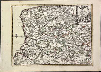 Achat petite carte ancienne Artois