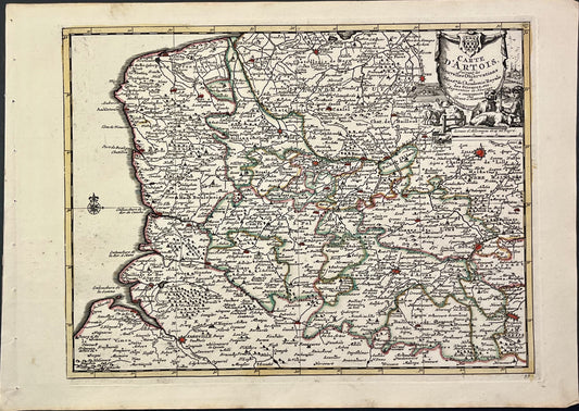 Achat petite carte ancienne Artois