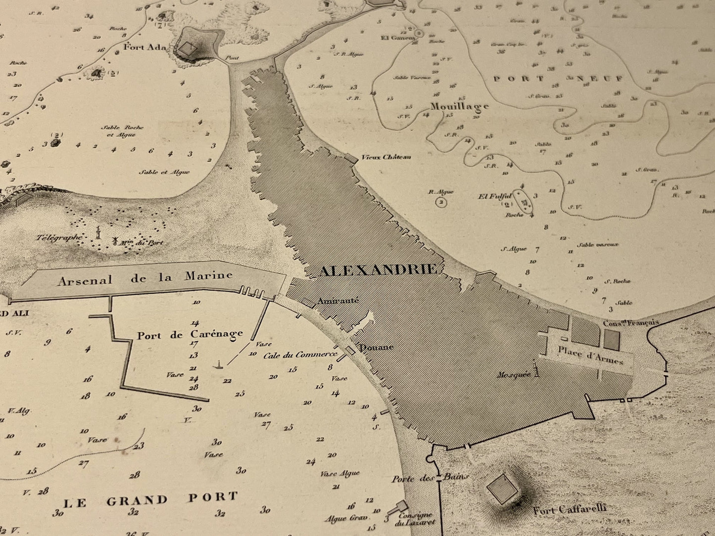 Achat plan ancien Alexandrie