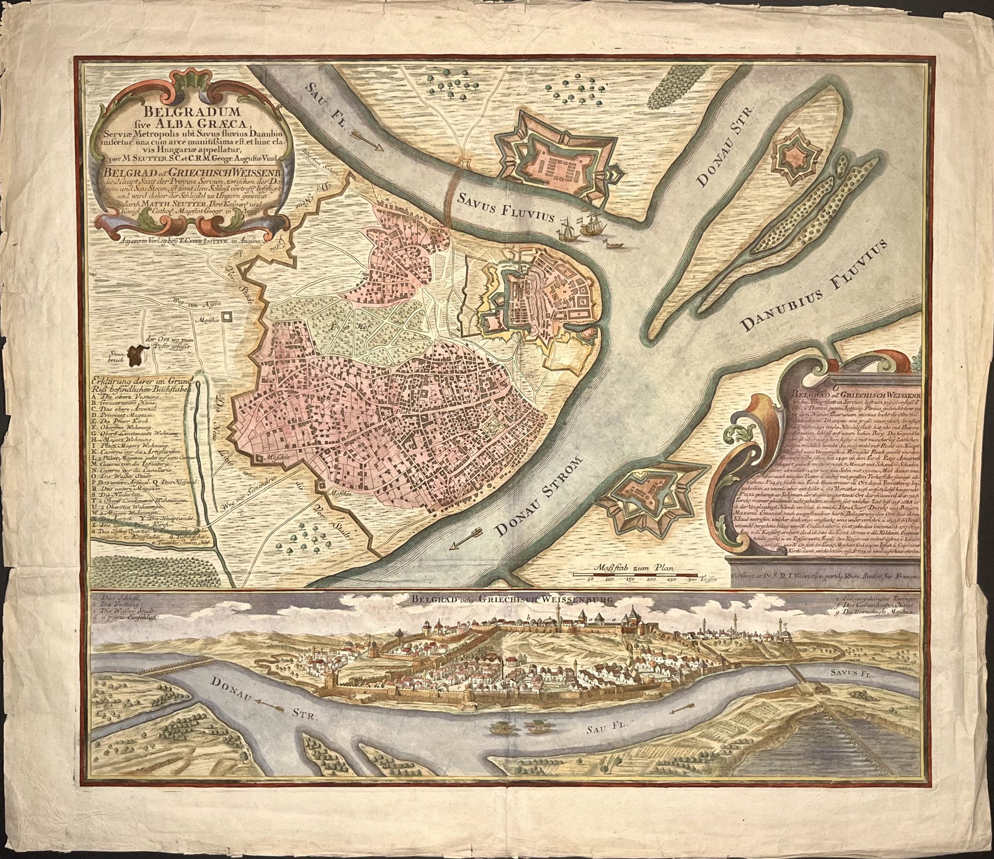 Achat plan ancien Belgrade