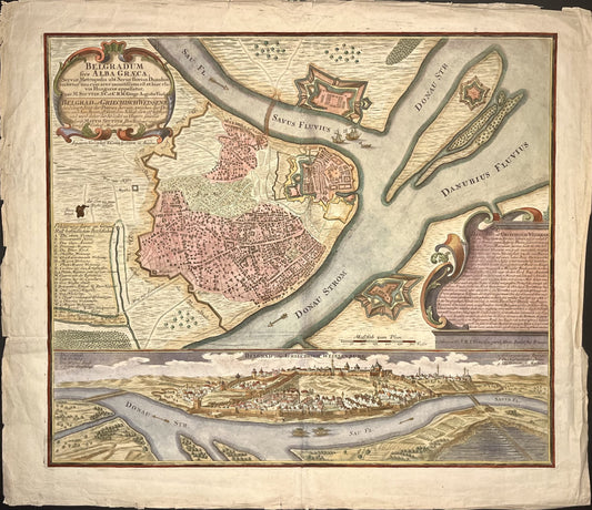 Achat plan ancien Belgrade