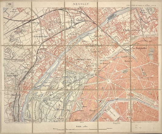 Achat plan ancien Neuilly-sur-Seine