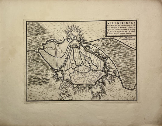 Achat plan ancien Valenciennes