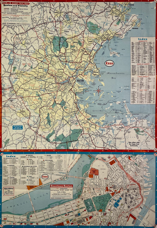 Achat plan ancien de Boston, Massachusetts, par Esso