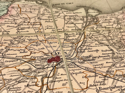 Acheter carte ancienne du Calvados