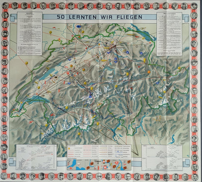 Affiche picturale de l'aviation suisse