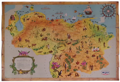 Affiche picturale et vintage du Venezuela 