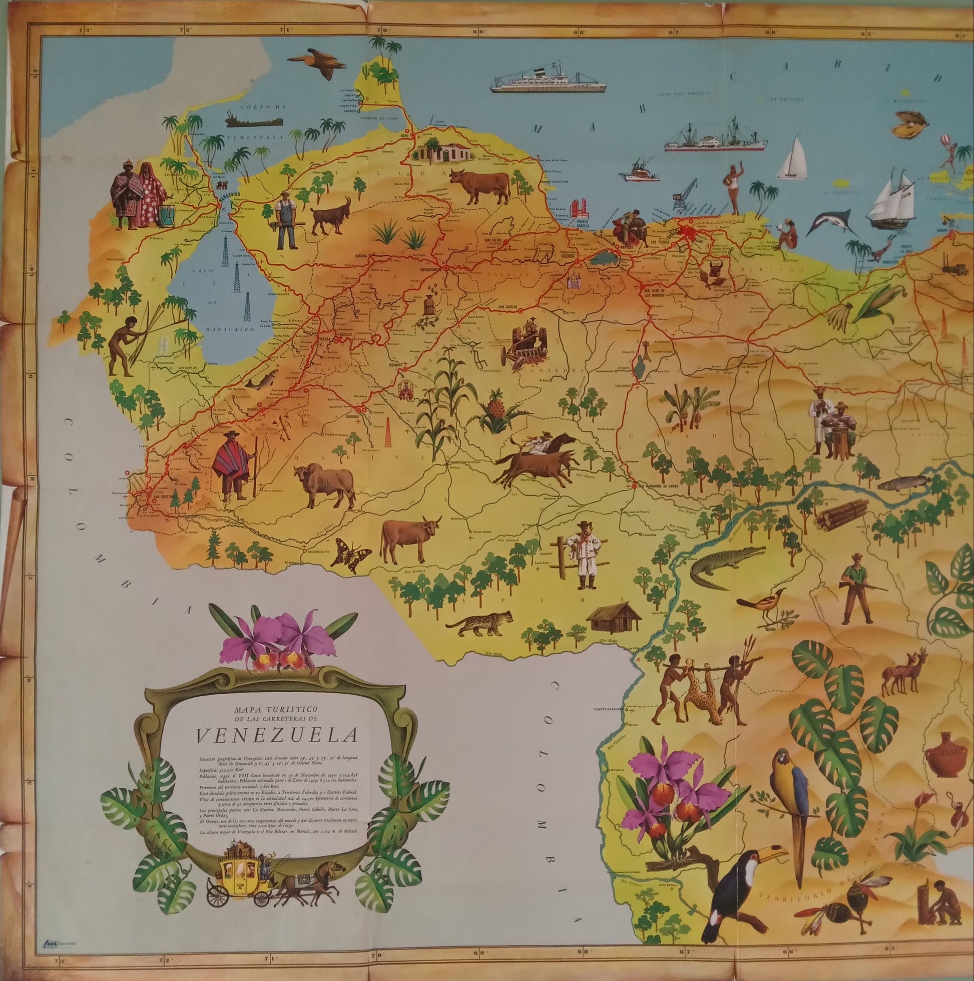 Affiche touristique du Venezuela 