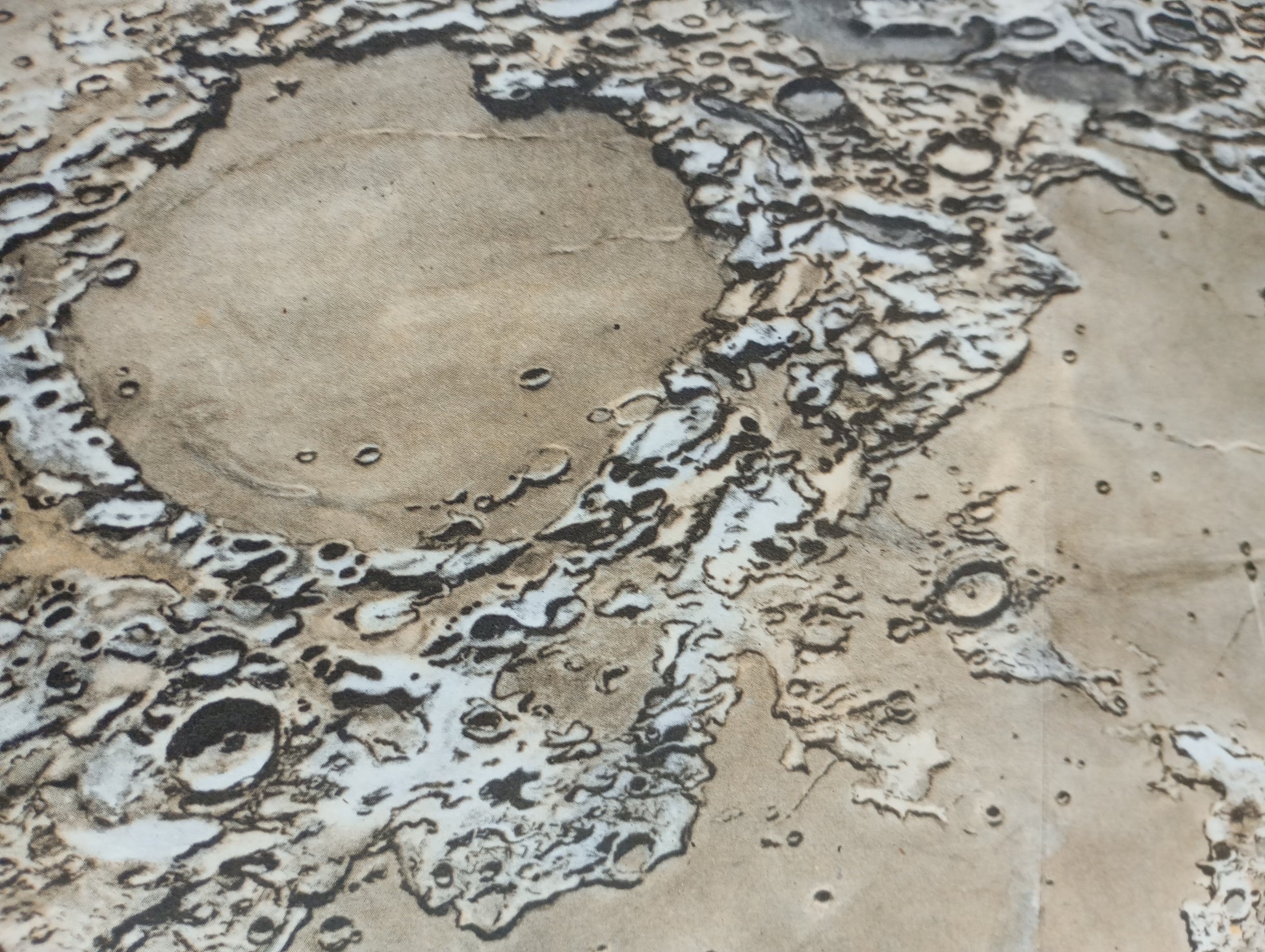 Affiche vintage de la Lune