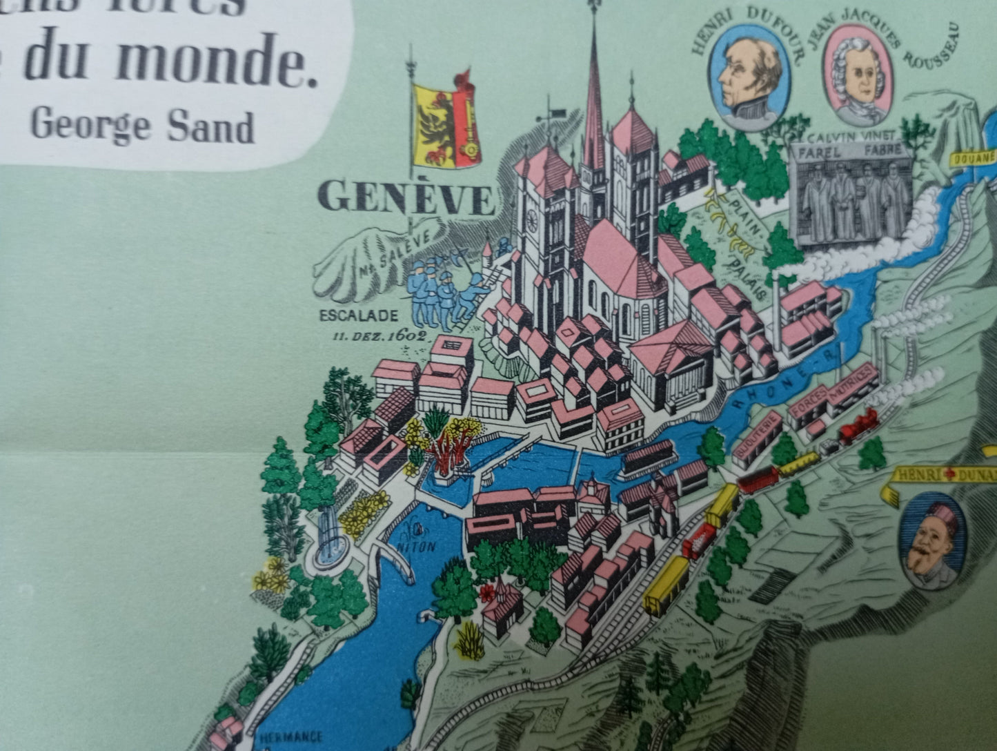 Affiche vintage de la Suisse
