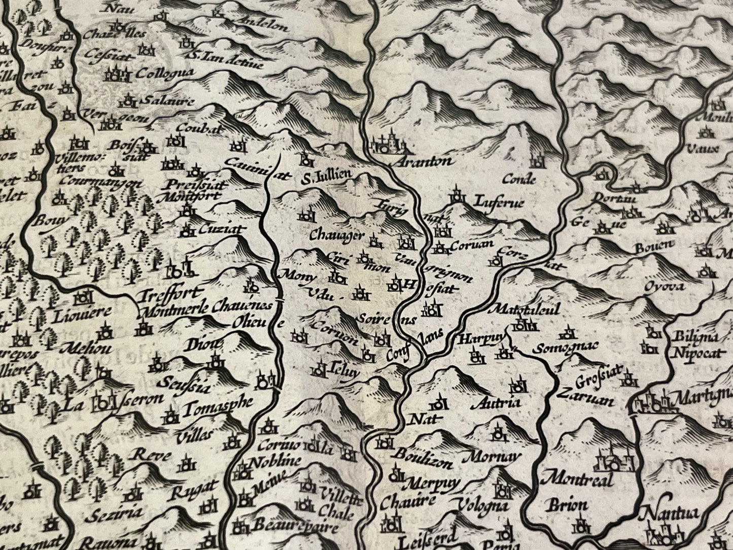 Ain carte geographique ancienne