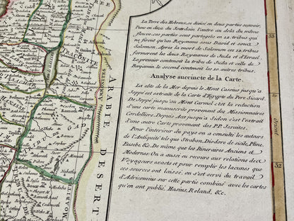 Analyse carte ancienne 12 tribus Israel