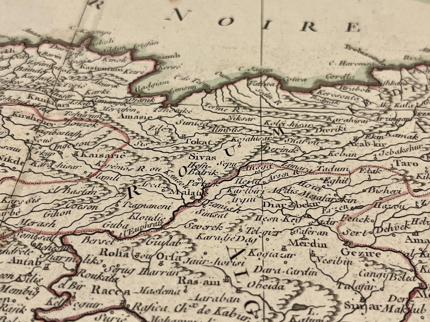 Antique map Anatolia
