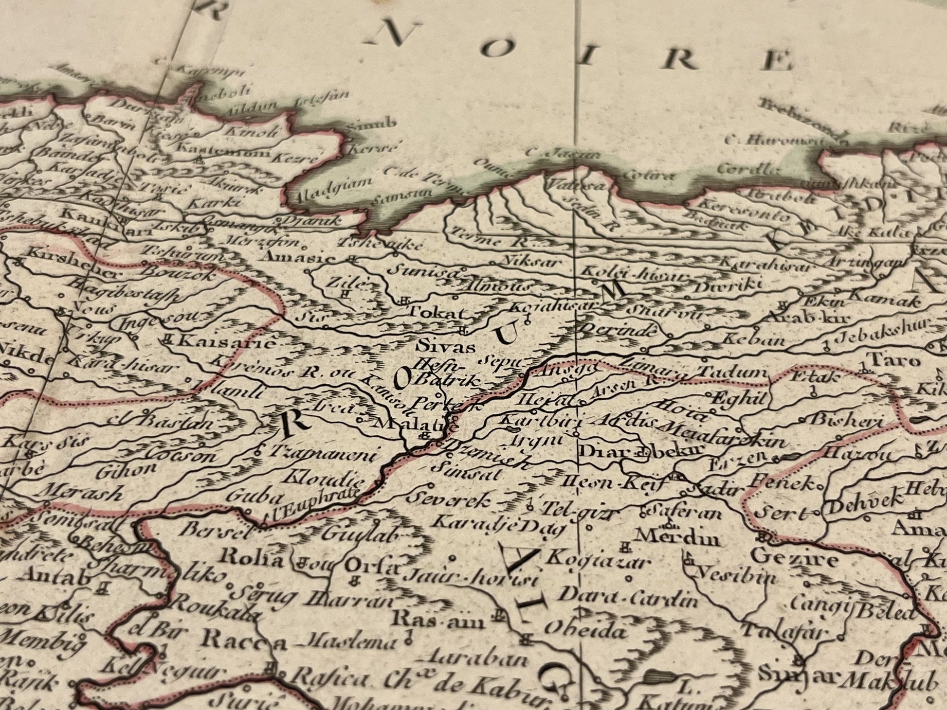 Antique map Anatolia