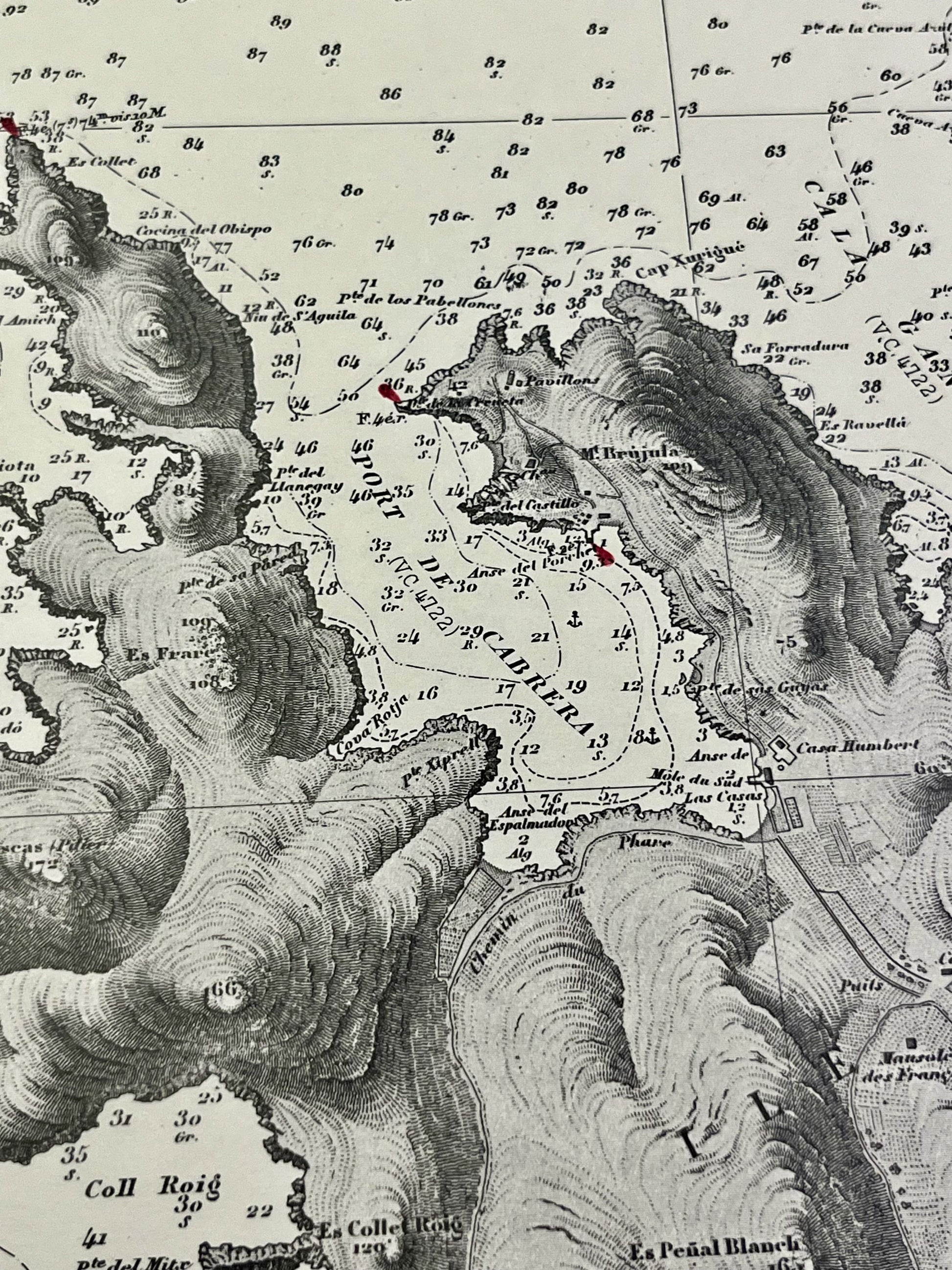 Antique map Cabrera Island