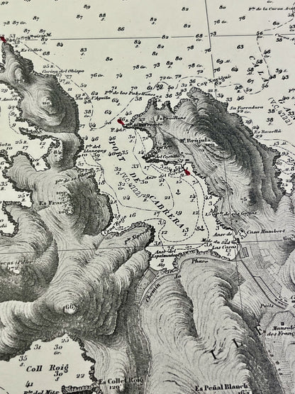 Antique map Cabrera Island