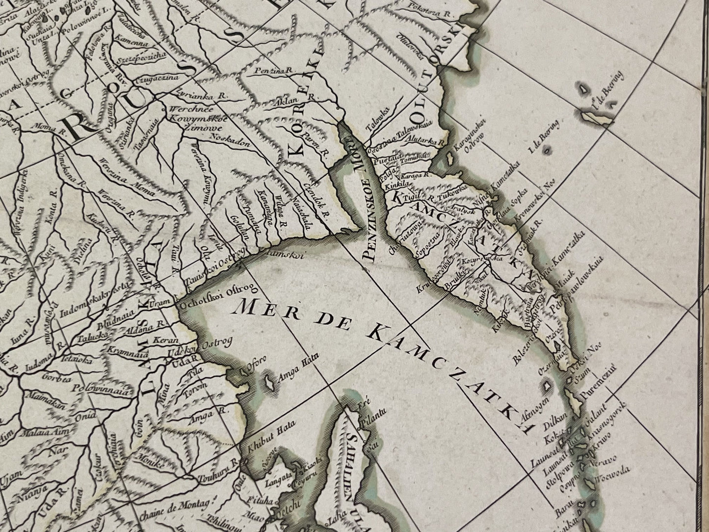 Antique map Kamchatka