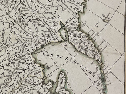 Antique map Kamchatka