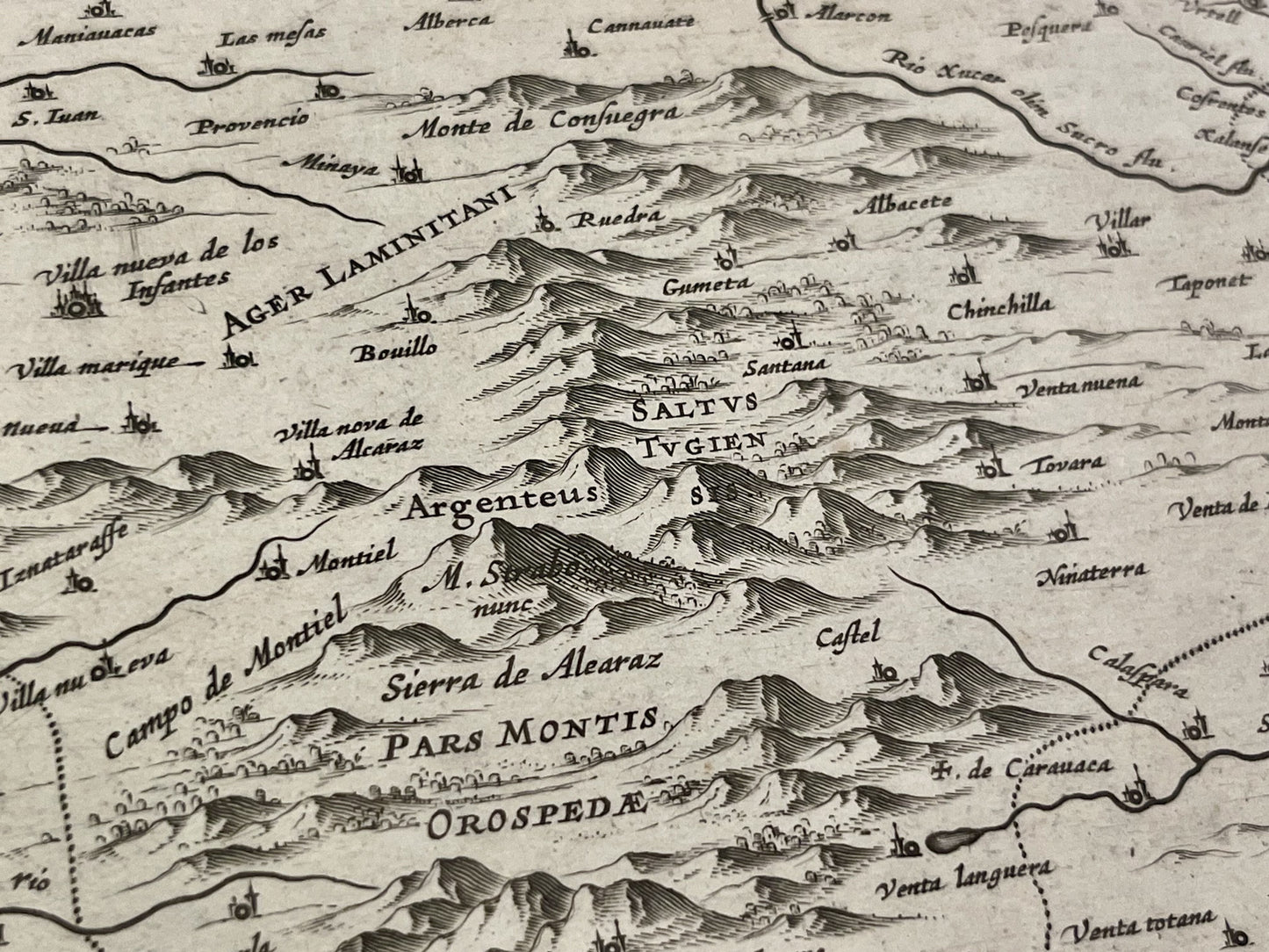 Antique map Kingdom of Castila