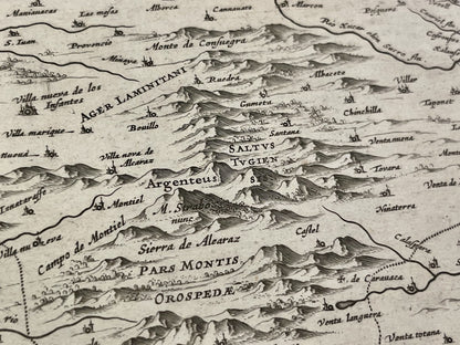Antique map Kingdom of Castila