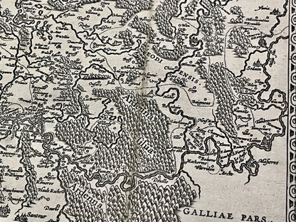 Antique map Liege diocese