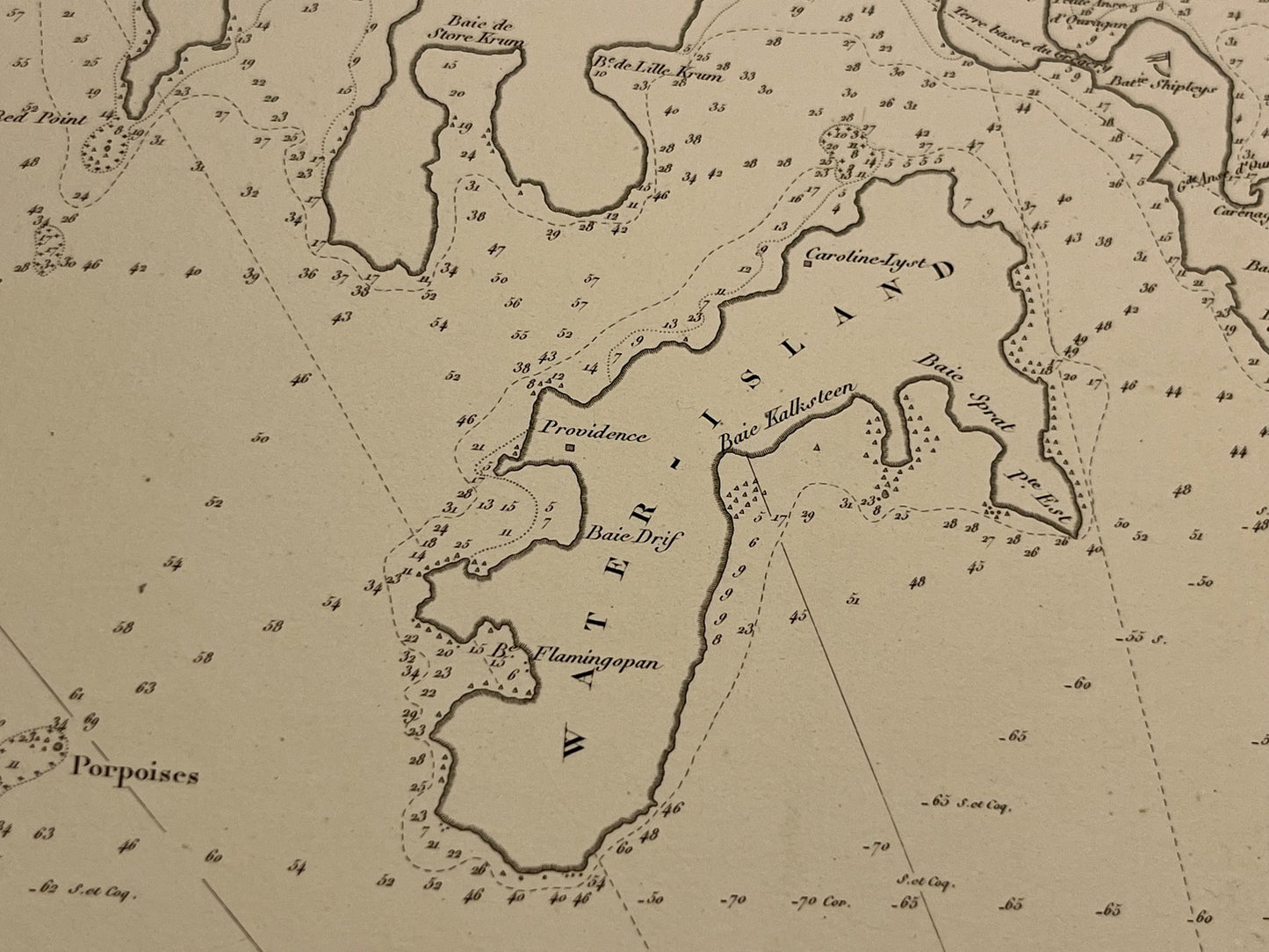 Antique map Saint-Thomas Virgin Islands