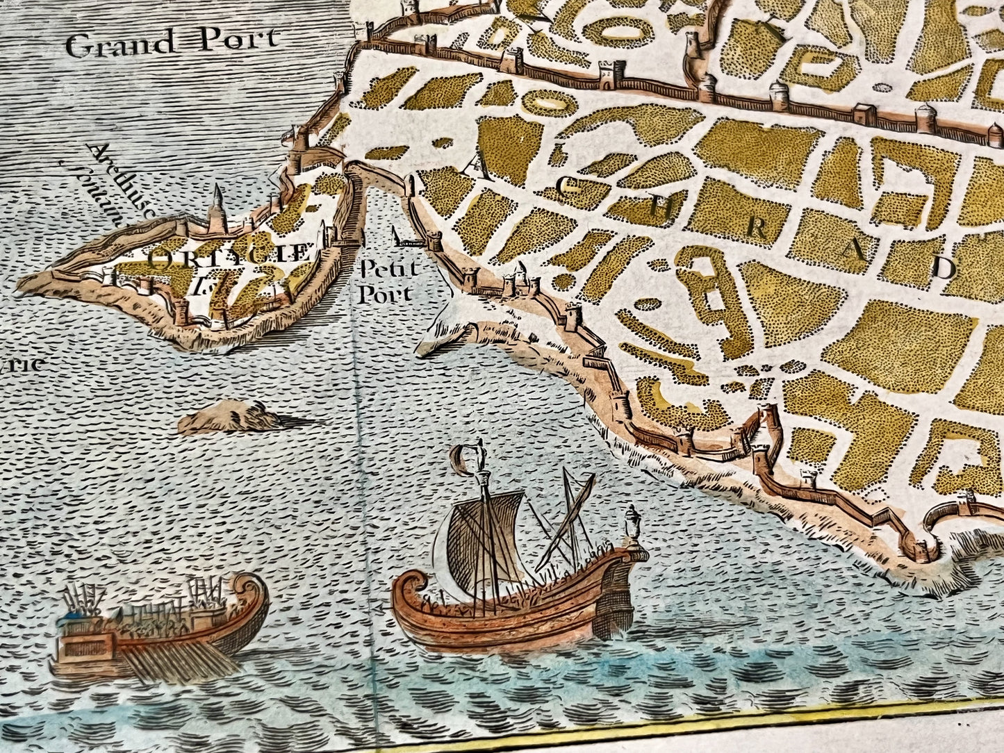 Antique map Syracuse