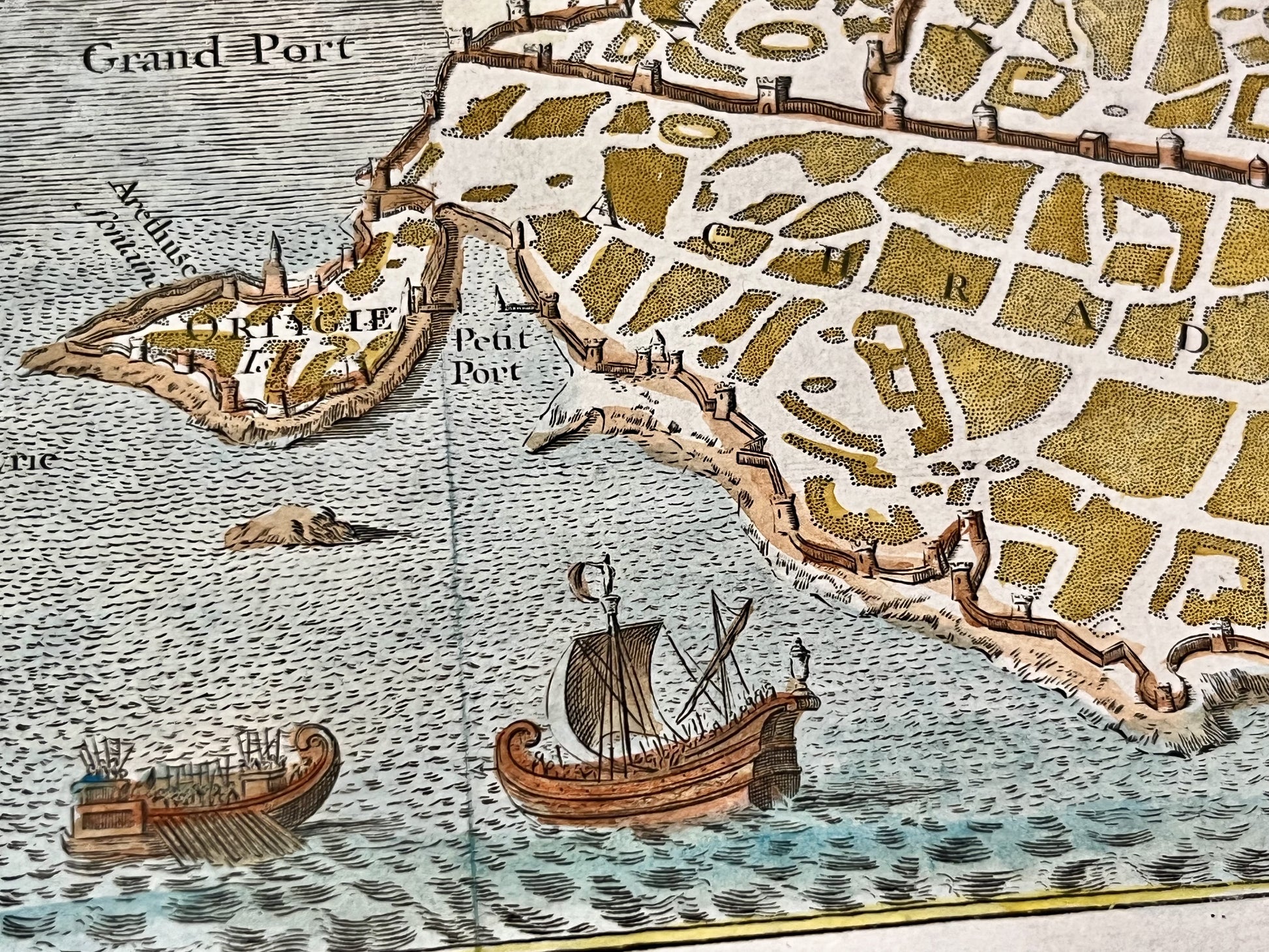 Antique map Syracuse